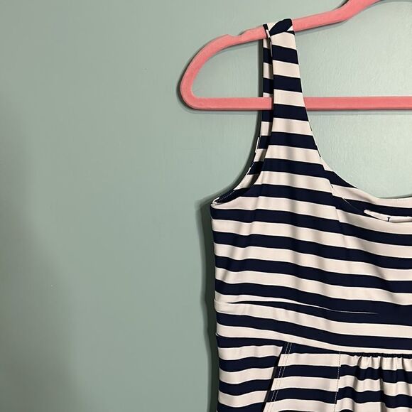 Jude Connally Navy White Stripe Dress - Picture 4 of 8